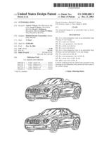 Chrysler car design patent